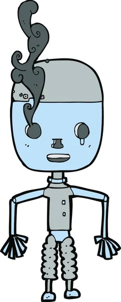 Cartoon Robot Vector Illustration — Stock Vector