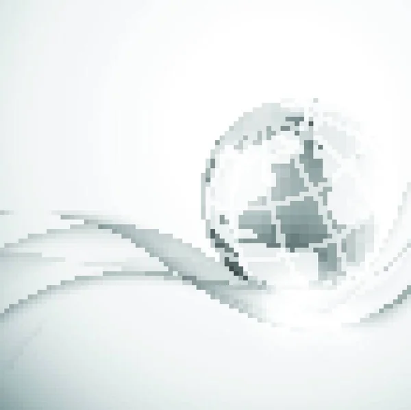 Fondo Gris Abstracto Con Globo — Vector de stock