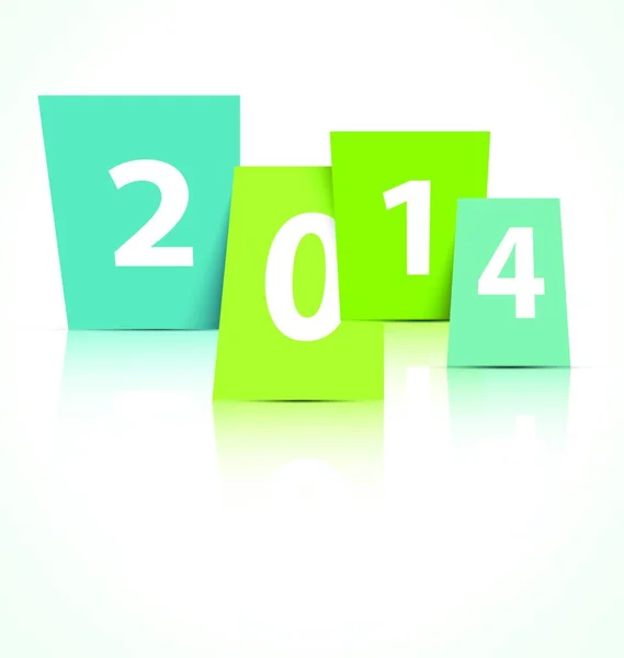 2014 New Year Card — Stock Vector