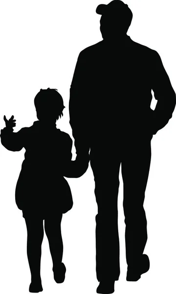 Silhouette Familia Feliz Fondo Blanco Ilustración Vectores Silhouette Familia Feliz — Archivo Imágenes Vectoriales