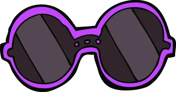 Cartoon Sonnenbrille Illustration Auf Weißem Hintergrund — Stockvektor