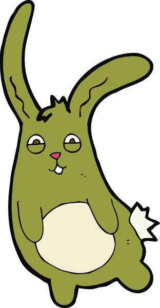 Смішний Мультяшний Кролик Векторні Ілюстрації — стоковий вектор