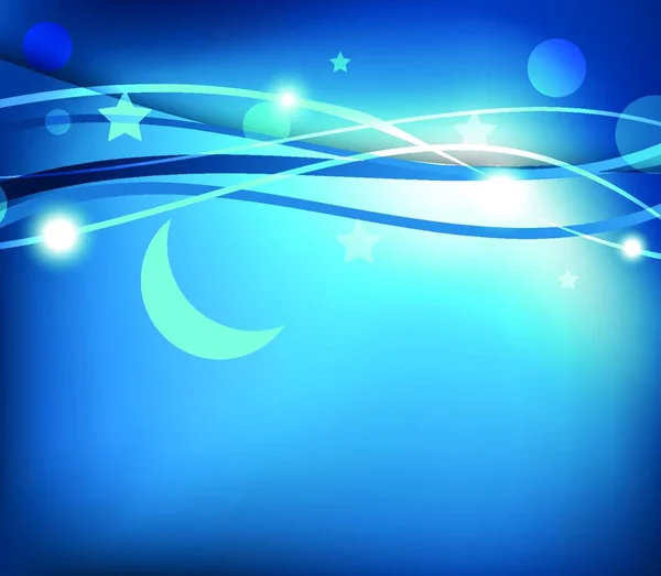 Ραμαντάν Φόντο Ramadan Kareem Διάνυσμα Φόντο Μπλε Χρώμα — Διανυσματικό Αρχείο