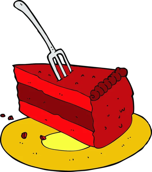 Retro Kuchen Auf Hintergrund Nahaufnahme — Stockvektor