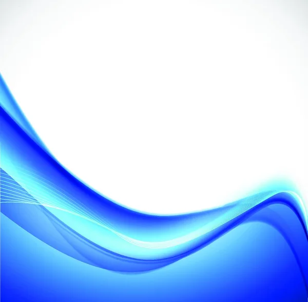 Abstract Background Wavy Style Blue Vector Illustration — Stock Vector