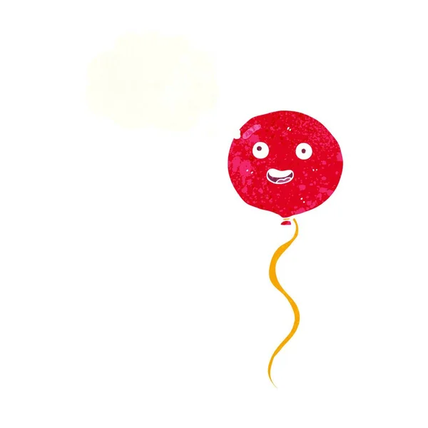 Balão Festa Dos Desenhos Animados Com Bolha Pensamento — Vetor de Stock