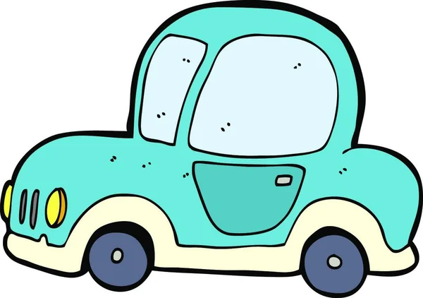 Cartoon Car Illustration White Background — Stock Vector