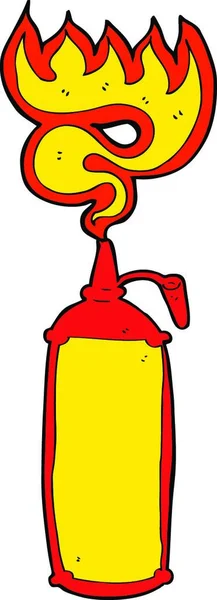 Cartoon Hot Sauce Illustration White Background — Stock Vector