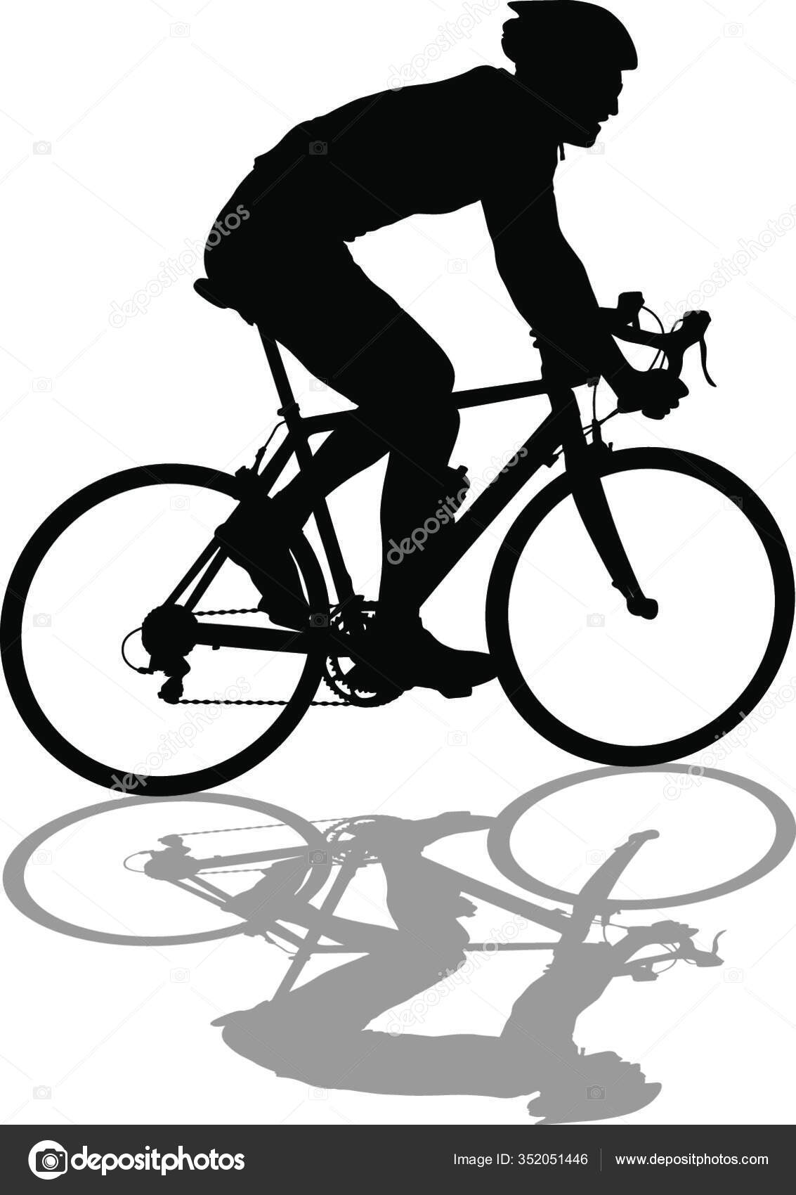 Fahrradsymbol Auf Weißem Hintergrund Stock Vektor Art und mehr