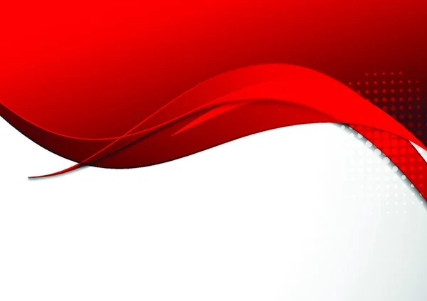 Αφηρημένο Φόντο Κόκκινο Χρώμα Κύματα — Διανυσματικό Αρχείο