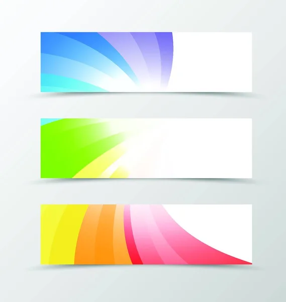 Conjunto Diseño Banners Conjunto Diseño Banners Banner Para Encabezamiento Diseño — Vector de stock