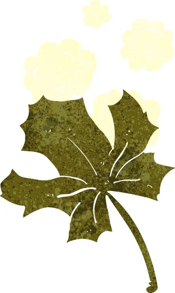 白い背景に隔離されたマンガの古い葉 — ストックベクタ