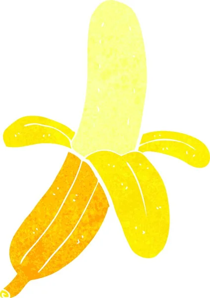 Cartoon Banana Illustration White Background — Stock Vector