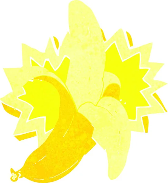 Bande Dessinée Symbole Banane Illustration Sur Fond Blanc — Image vectorielle