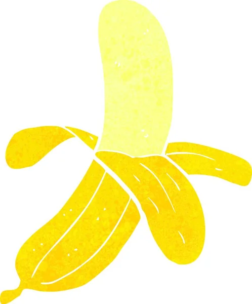 Kreskówka Banan Ilustracja Białym Tle — Wektor stockowy