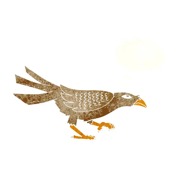 Мультяшний Птах Бульбашкою Думок — стоковий вектор