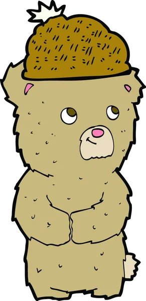 Cartoon Bear Hat — Stock Vector