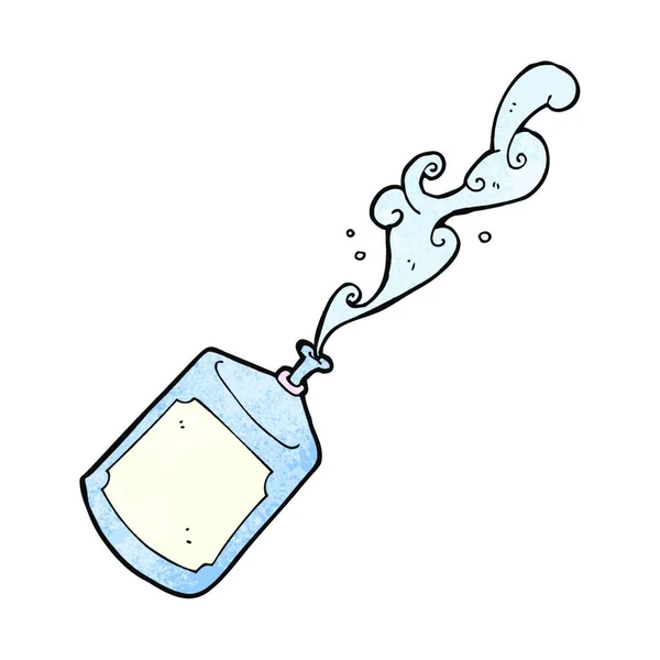 Dessin Animé Éjacule Bouteille Eau — Image vectorielle