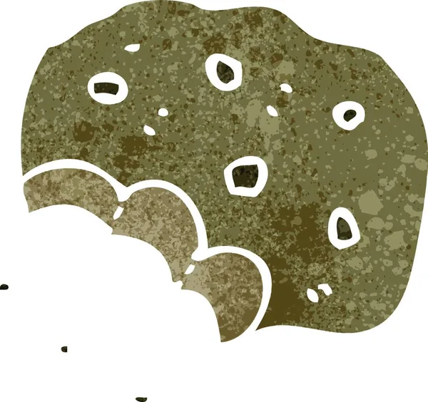 Ретро Мультяшне Печиво Ілюстрація Білому Тлі — стоковий вектор