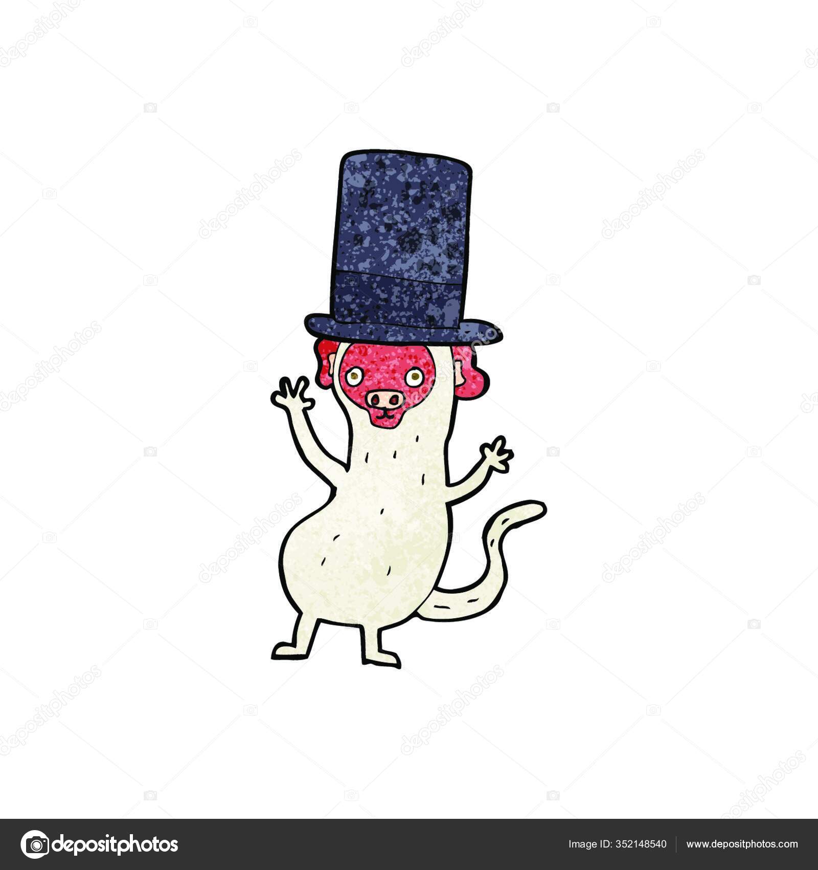 Cartoon Monkey Top Hat Stock Vector by ©PantherMediaSeller 352148540
