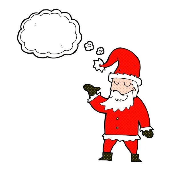 Kreskówki Santa Claus Bańki Myślowej — Wektor stockowy