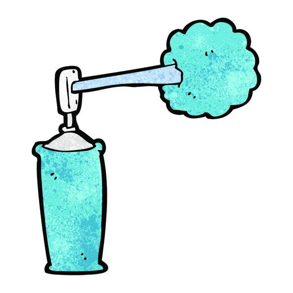 Cartone Animato Spray Può Illustrazione Sfondo Bianco — Vettoriale Stock