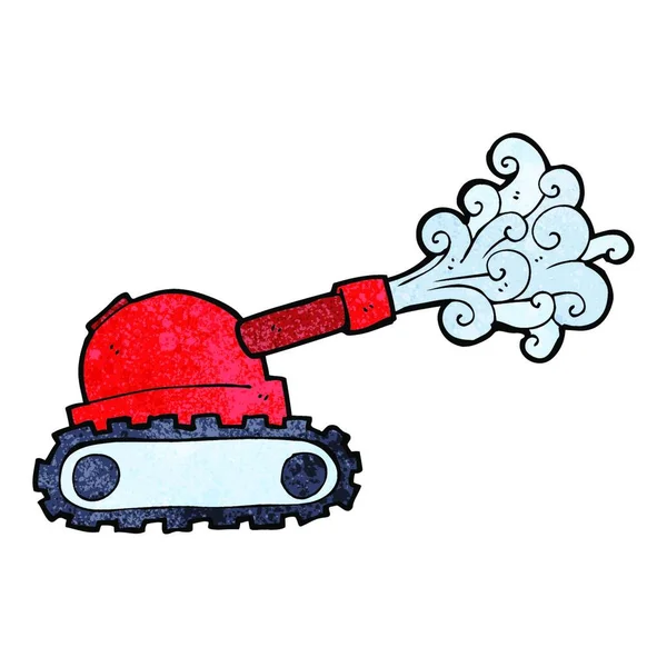 Kreslený Tank Ilustrace Bílém Pozadí — Stockový vektor