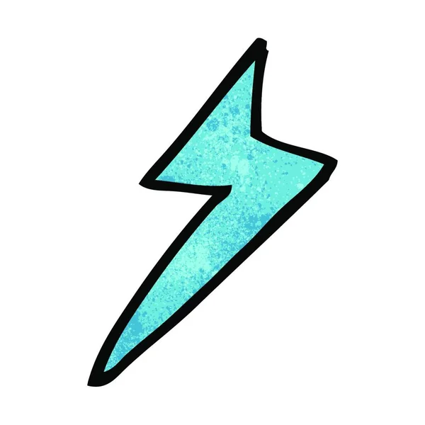 Cartoon Lightning Bolt Symbol — Stock Vector