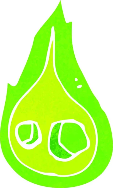 Feu Vert Dessin Animé Rétro — Image vectorielle