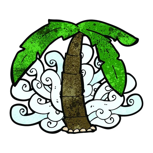 Karikatur Palme Symbol — Stockvektor