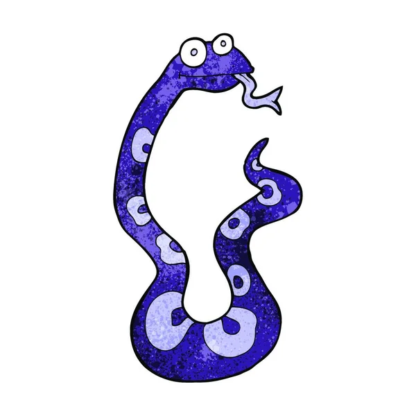 Dibujos Animados Serpiente Blanco — Archivo Imágenes Vectoriales