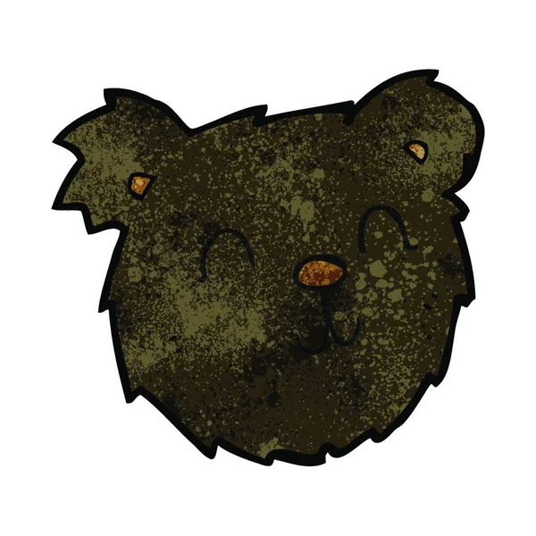 Desenho Animado Feliz Poalr Urso Rosto —  Vetores de Stock