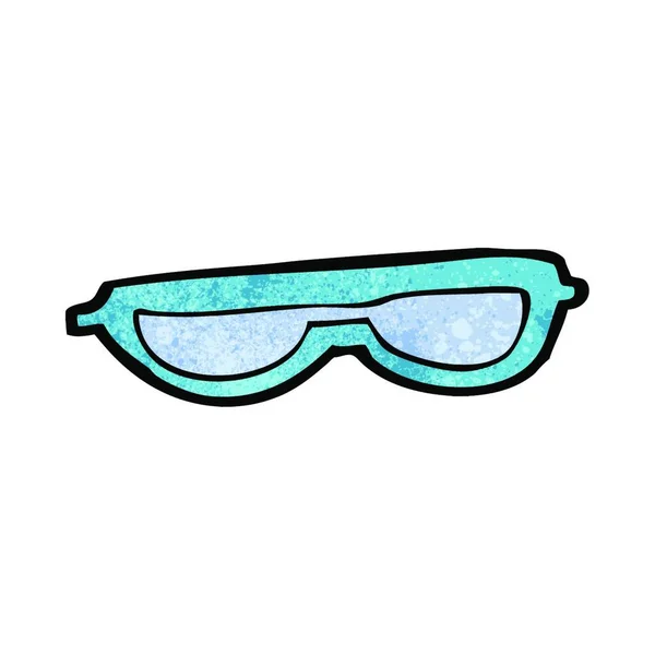 Tecknade Glasögon Vitt — Stock vektor