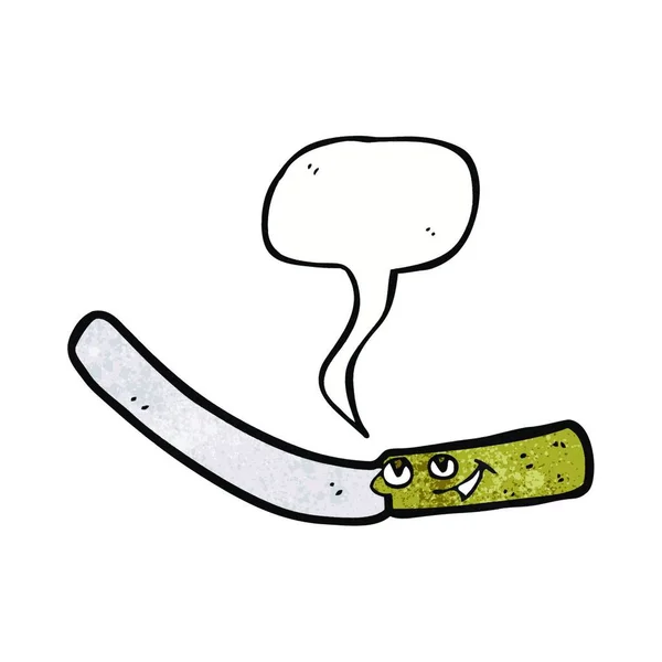 卡通片菜刀 带有言语泡 — 图库矢量图片