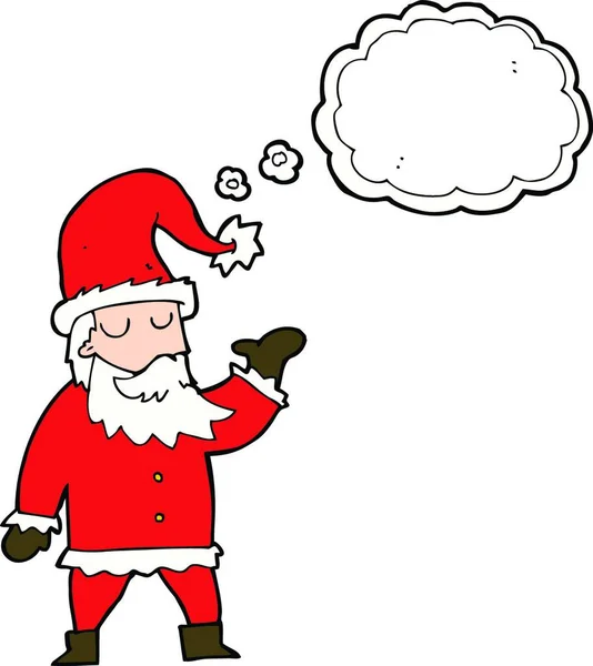 Kreskówki Santa Claus Bańki Myślowej — Wektor stockowy