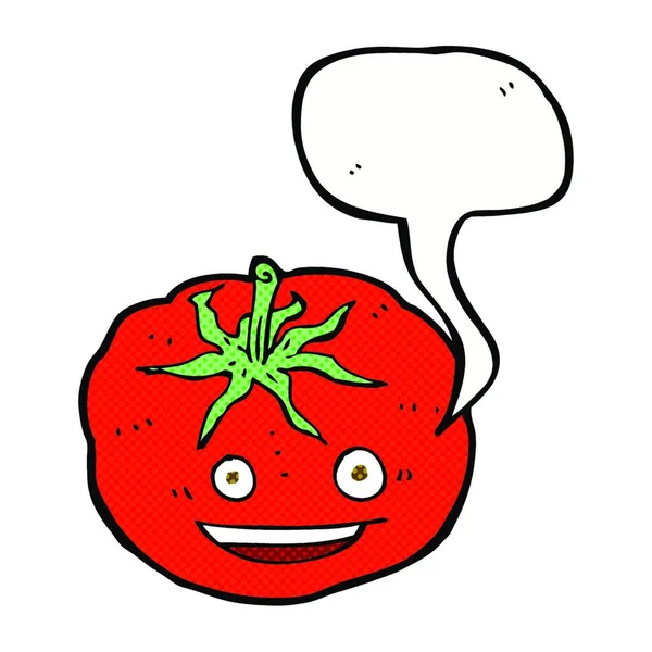 吹き出し漫画トマト — ストックベクタ