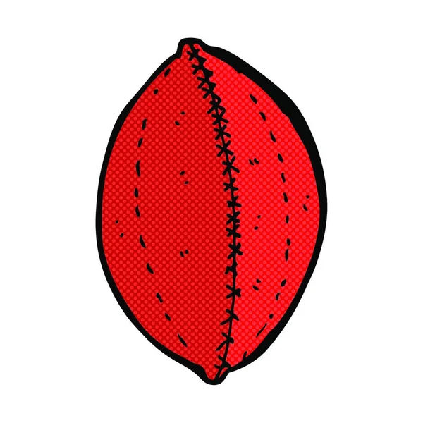 Мультипликационный Футбол Стиле Ретро Комикса — стоковый вектор