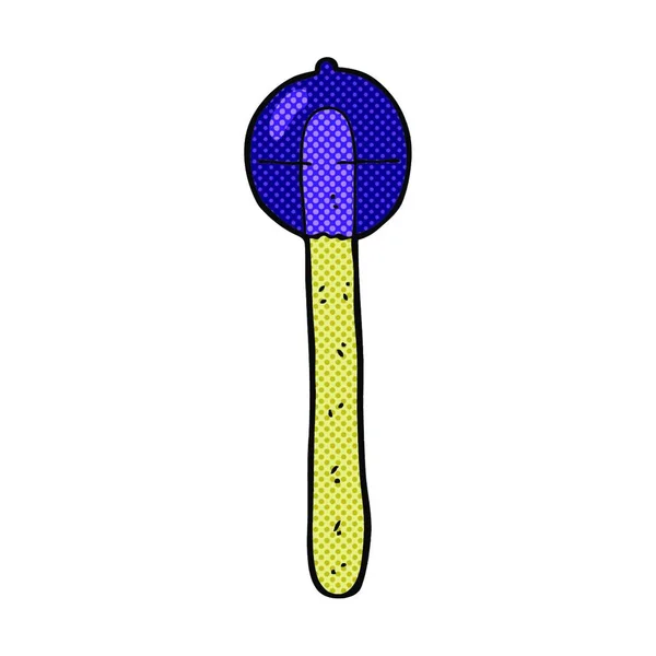 Lollipop Dibujos Animados Estilo Cómic Retro — Vector de stock