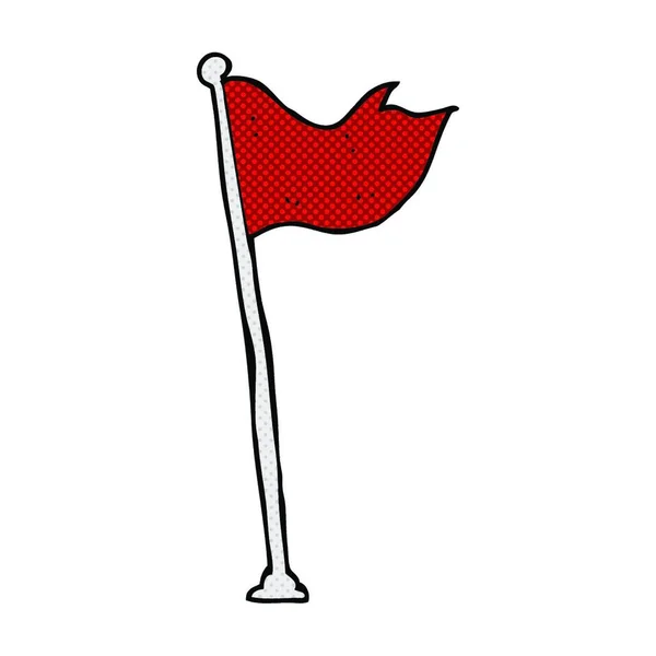 Retro Estilo Quadrinhos Bandeira Dos Desenhos Animados —  Vetores de Stock