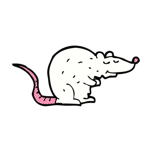 Rato Desenho Animado Estilo Quadrinhos Retro —  Vetores de Stock
