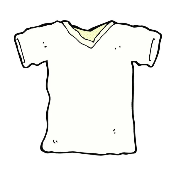 Retro Estilo Quadrinhos Camiseta Dos Desenhos Animados — Vetor de Stock