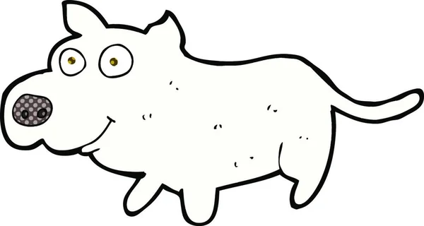 Ретро Комікси Мультфільм Щасливий Маленький Собака — стоковий вектор
