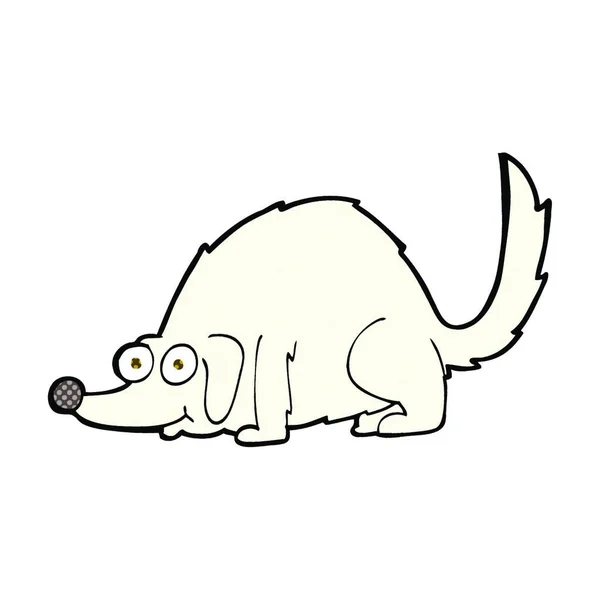 レトロ漫画スタイルの漫画幸せな犬 — ストックベクタ