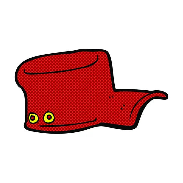 Chapeau Uniforme Bande Dessinée Style Bande Dessinée Rétro — Image vectorielle