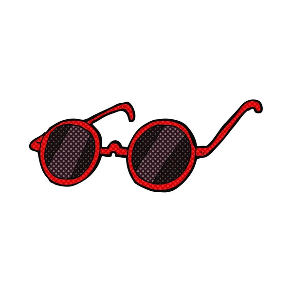 Gafas Sol Dibujos Animados Estilo Cómic Retro — Vector de stock