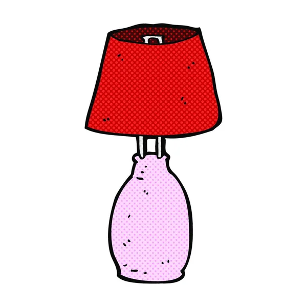Retro Komiks Styl Kreslené Lampy — Stockový vektor