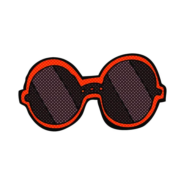 Retro Comicbuch Stil Cartoon Sonnenbrille — Stockvektor