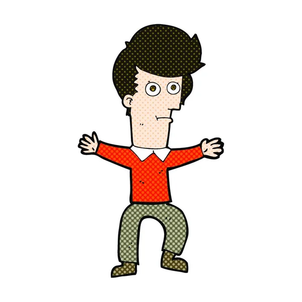 Vektorgrafiken Comic Cartoon Startled Man Vektorbilder Comic Cartoon Startled Man Depositphotos