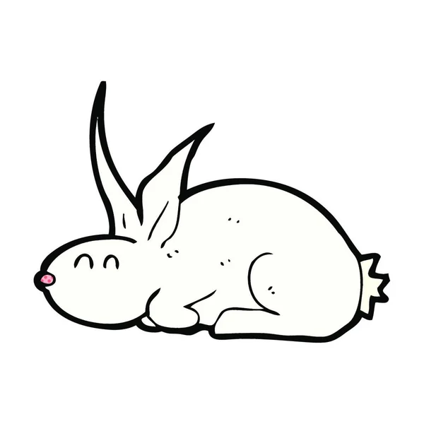 Rétro Bande Dessinée Style Lapin Bande Dessinée — Image vectorielle