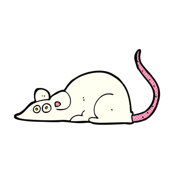 Rétro Bande Dessinée Style Souris Dessin Animé — Image vectorielle